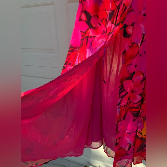 RUNAWAY KARMA MAXI DRESS ORANGE FLORAL Size 10 XL - Picture 7 of 13